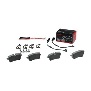 Brembo Brake Pad, Nao, Fmsi Number D1547-8755, Ceramic, Set of 4, With Hardware/ Brake Caliper Screws – P85119N