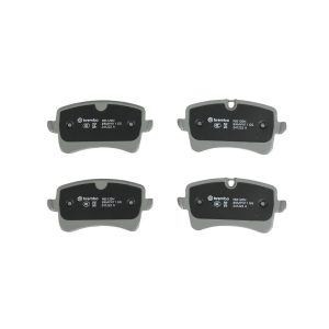 Brembo Brake Pad, Nao, Fmsi Number D1547-8755, Ceramic, Set of 4, With Hardware/ Brake Caliper Screws – P85120N