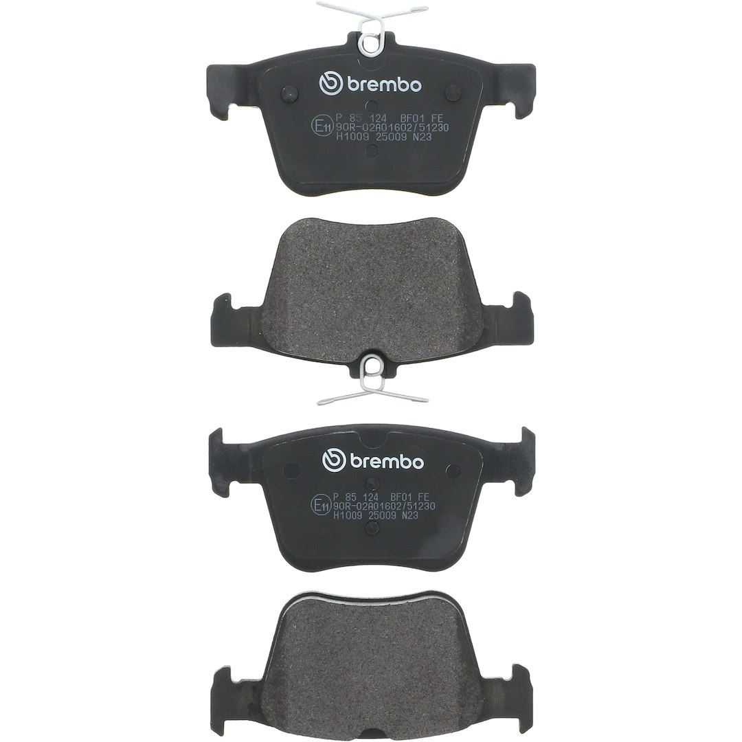 Brembo Brake Pad, Fmsi Number D1761-8996, Low-Metallic, Set of 4 – P85124