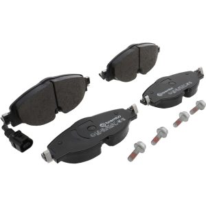 Brembo Brake Pad, Fmsi Number D1760-8989, Low-Metallic, Set of 4, With Brake Caliper Screws – P85126