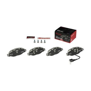 Brembo Brake Pad, Nao, Fmsi Number D1760-8989, Ceramic, Set of 4, With Hardware/ Brake Caliper Screws – P85126N