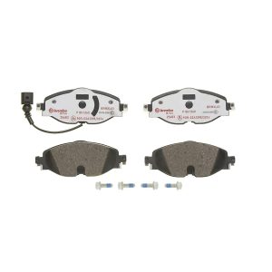 Brembo Brake Pad, Xtra Line, Fmsi Number D1760-8989, Low-Metallic, Set of 4, With Pad Wear Sensor and Mounting Hardware – P85126X