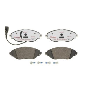 Brembo Brake Pad, Xtra Line, Fmsi Number D1633-8849, Low-Metallic, Set of 4, With Pad Wear Sensor and Mounting Hardware – P85131X