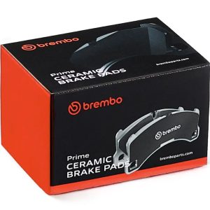 Brembo Brake Pad, Nao, Fmsi Number D1266-7934, Ceramic, Set of 4, With Brake Lubricant/ Pad Wear Sensor – P85138N