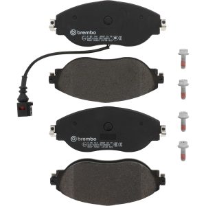 Brembo Brake Pad, Fmsi Number D1633-8849, Low-Metallic, Set of 4, With Brake Caliper Screws – P85144