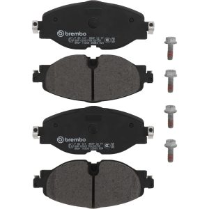 Brembo Brake Pad, Fmsi Number D1760-8989, Low-Metallic, Set of 4, With Brake Caliper Screws – P85147