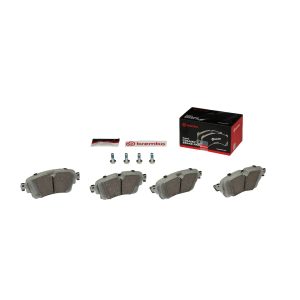 Brembo Brake Pad, Nao, Fmsi Number D1898-9126, Ceramic, Set of 4, With Brake Caliper Screws – P85154N