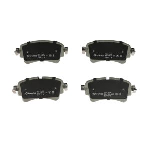 Brembo Brake Pad, Nao, Fmsi Number D1898-9126, Ceramic, Set of 4, With Brake Caliper Screws – P85154N