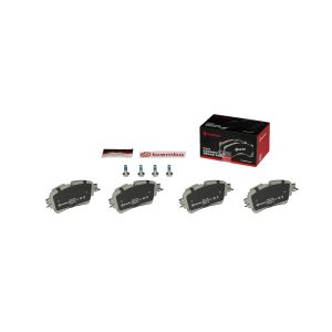 Brembo Brake Pad, Nao, Fmsi Number D1898-9126, Ceramic, Set of 4, With Brake Caliper Screws – P85154N