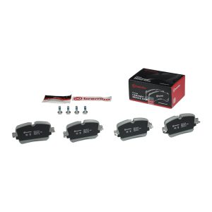 Brembo Brake Pad, Nao, Fmsi Number D1895-9123, Ceramic, Set of 4, With Brake Caliper Screws – P85161N