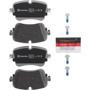 Brembo Brake Pad, Nao, Fmsi Number D1895-9123, Ceramic, Set of 4, With Brake Caliper Screws – P85161N