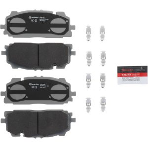 Brembo Brake Pad, Nao, Fmsi Number D1894-9122, Ceramic, Set of 4, With Hardware – P85165N