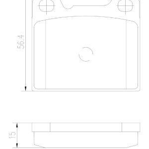 Brembo Brake Pad, Nao, Fmsi Number D861-7736, Ceramic, Set of 4 – P86002N