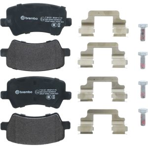 Brembo Brake Pad, Fmsi Number D1307-8422, Low-Metallic, Set of 4, With Hardware – P86021