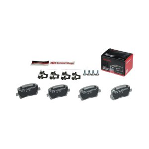 Brembo Brake Pad, Nao, Fmsi Number D1307-8422, Ceramic, Set of 4, With Hardware – P86021N