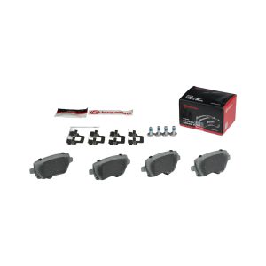 Brembo Brake Pad, Nao, Fmsi Number D1307-8422, Ceramic, Set of 4, With Hardware – P86021N