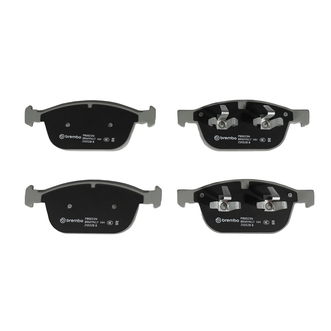 Brembo Brake Pad, Nao, Fmsi Number D1412-8525, Ceramic, Set of 4 – P86023N