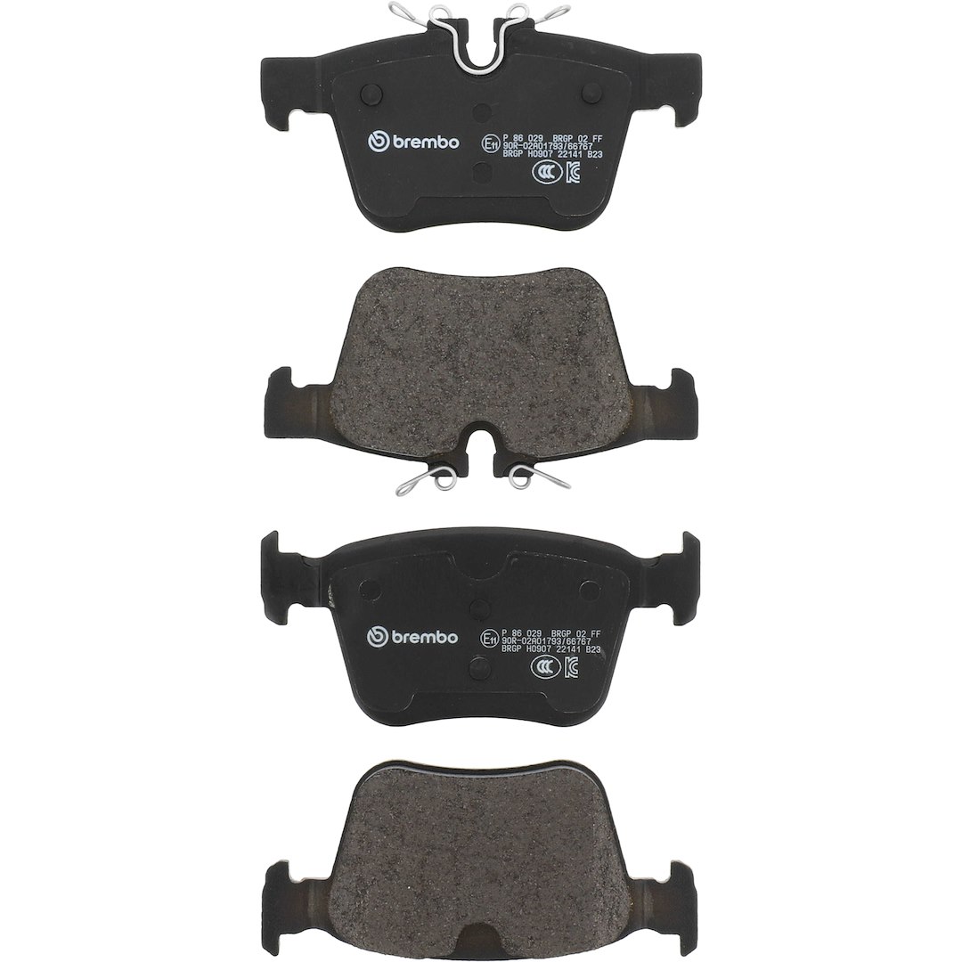 Brembo Brake Pad, Fmsi Number D1821-9057, Low-Metallic, Set of 4 – P86029