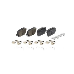 Brembo Brake Pad, Prime Line, Fmsi Number D2136-9373, Low-Metallic, Set of 4, With Mounting Hardware – P86032