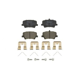 Brembo Brake Pad, Prime Line, Fmsi Number D2136-9373, Low-Metallic, Set of 4, With Mounting Hardware – P86032