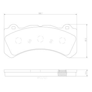 Brembo Brake Pad, Nao, Fmsi Number D2143-9383, Ceramic, Set of 4, With Brake Lubricant – P86034N