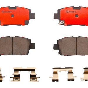 Brembo Brake Pad, Nao, Fmsi Number D1249-8367, Ceramic, Set of 4, With Hardware – P99004N
