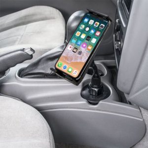 Bracketron Tablet Mount, Phabgrip, Fits Phablet Style Smartphones/ Tablets, Mounts to 3-3/4 Inch Diameter Cup Holder, Black – BT1-657-2