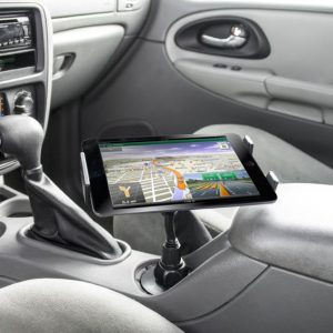 Bracketron Tablet Mount, Phabgrip, Fits Phablet Style Smartphones/ Tablets, Mounts to 3-3/4 Inch Diameter Cup Holder, Black – BT1-657-2
