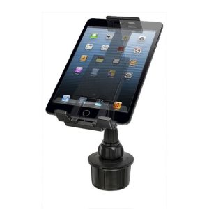 Bracketron Tablet Mount, Phabgrip, Fits Phablet Style Smartphones/ Tablets, Mounts to 3-3/4 Inch Diameter Cup Holder, Black – BT1-657-2