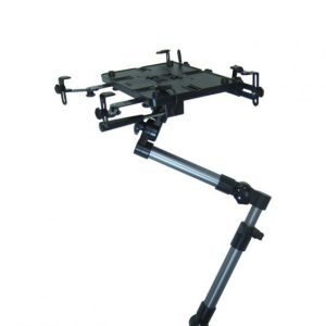Bracketron Laptop Mount, Passenger Side Seat Bolt Mount, Universal, Adjustable Height from 13 Inch to 21 Inch, Black, Aluminum – LTM-MS-525