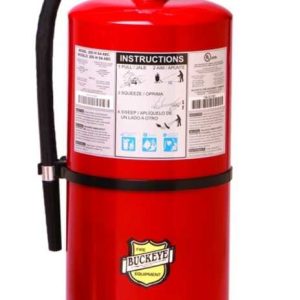 Buckeye Fire Fire Extinguisher, Ul/Ulc Rated 10-A:120-B:C, Dry Chemical Agent, Not U.s. Coast Guard Approved, 20 Pound Bottle, Steel, Red – 12120