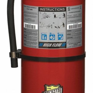 Buckeye Fire Fire Extinguisher, Ul/Ulc Rated 4-A:60-B:C, Dry Chemical Agent, Not U.s. Coast Guard Approved, 20 Pound Bottle, Steel, Red – 12350