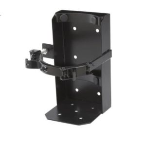 Buckeye Fire Fire Extinguisher Mount, Flat Surface Mount, Single Metal Strap, 5 Pound Dry Chemical or 5 to 5.5 Pound Halotron Tank, Black – 700224
