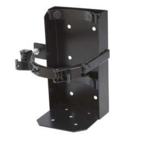 Buckeye Fire Fire Extinguisher Mount, Flat Surface Mount, Single Metal Strap, 10 Pound Tank, Black, Steel – 700226