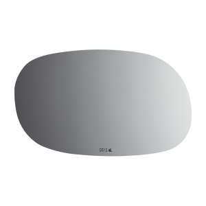 Burco Mirror Exterior Mirror Glass, Redi Cuts®, Standard Mirror, Manual, Non-Heated, Without Turn Signal Indicator, Flat Surface, Single – 2132