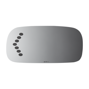 Burco Mirror Exterior Mirror Glass, Redi Cuts®, Standard Mirror, Electric, Non-Heated, With Turn Signal Indicator, Flat Surface, Single – 2846S