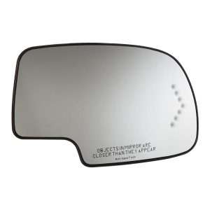 Burco Mirror Exterior Mirror Glass, Redi-Set-Go®, Standard Mirror, Electric, Heated, With Turn Signal Indicator, Convex Surface, Single – 3254HSRSG