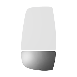 Burco Mirror Exterior Mirror Glass, Redi Cuts®, Towing Mirror, Non-Heated, Without Turn Signal Indicator, Convex Surface, Single – 3964