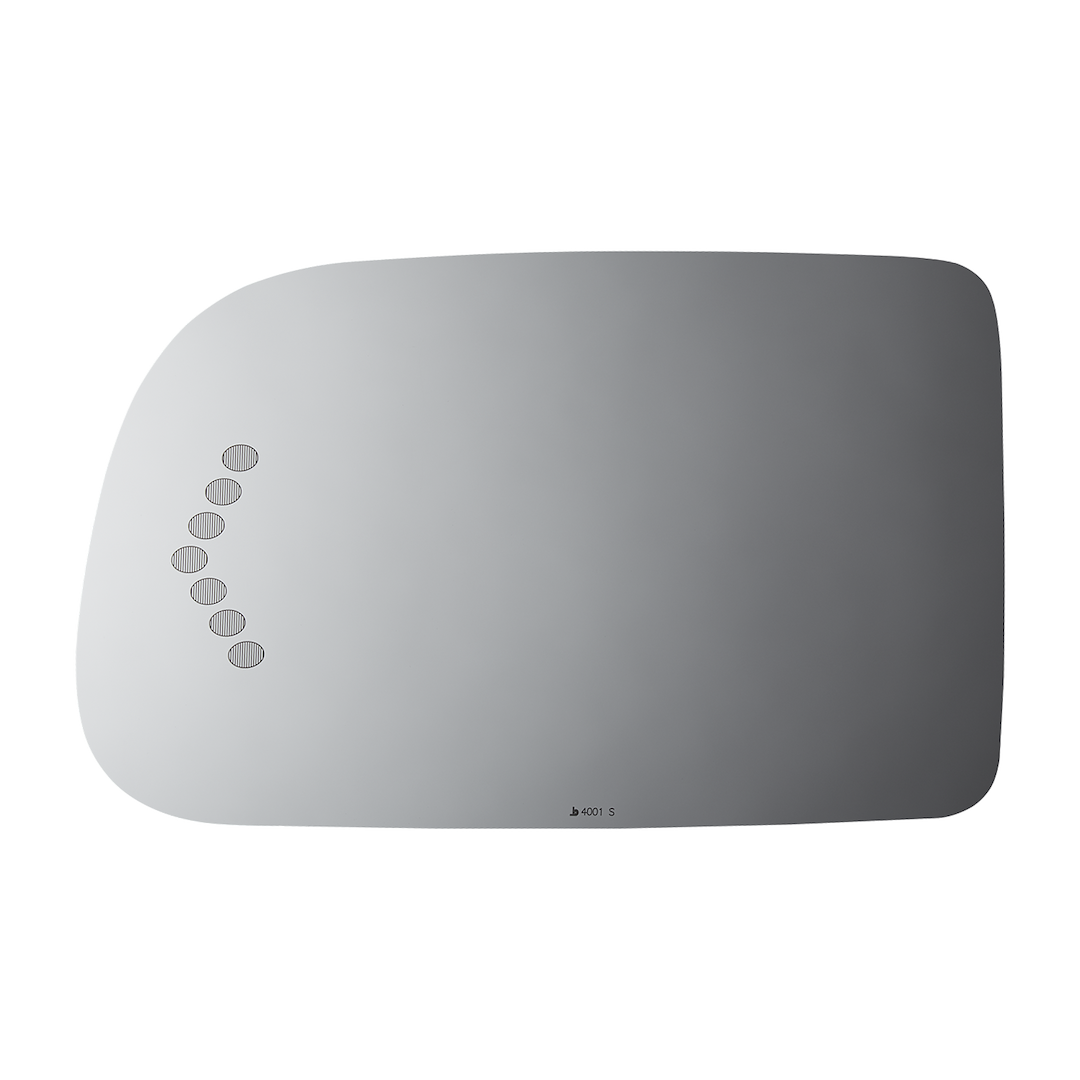 Burco Mirror Exterior Mirror Glass, Redi Cuts®, Standard Mirror, Non-Heated, With Turn Signal Indicator, Flat Surface, Single – 4001S