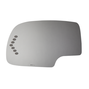 Burco Mirror Exterior Mirror Glass, Redi Cuts®, Standard Mirror, Electric, Non-Heated, With Turn Signal Indicator, Flat Surface, Single – 4017S