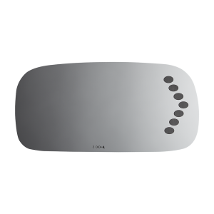Burco Mirror Exterior Mirror Glass, Redi Cuts®, Standard Mirror, Electric, Non-Heated, With Turn Signal Indicator, Flat Surface, Single – 4090S