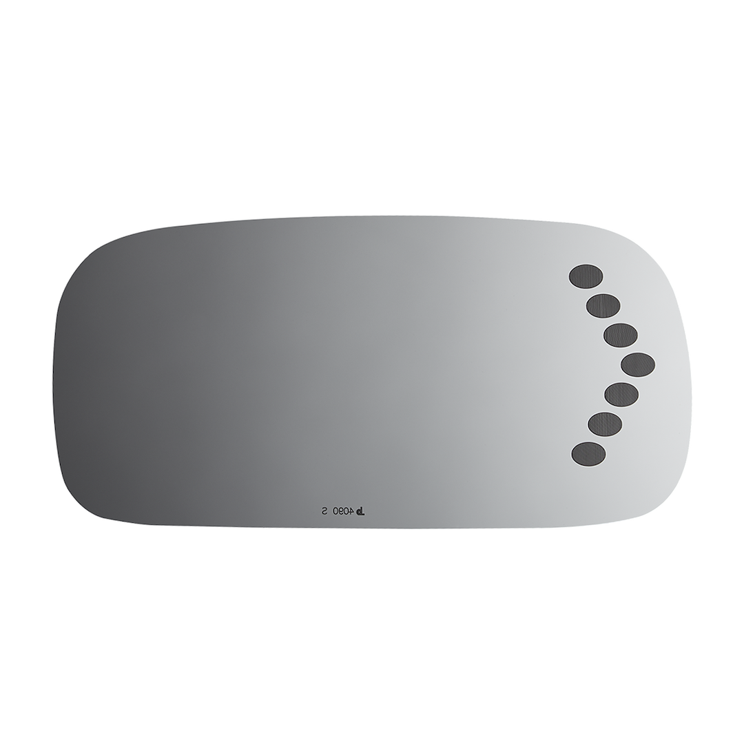 Burco Mirror Exterior Mirror Glass, Redi Cuts®, Standard Mirror, Electric, Non-Heated, With Turn Signal Indicator, Flat Surface, Single – 4090S