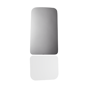 Burco Mirror Exterior Mirror Glass, Redi Cuts®, Towing Mirror, Non-Heated, Without Turn Signal Indicator, Flat Surface, Single – 4509