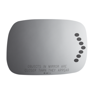 Burco Mirror Exterior Mirror Glass, Redi Cuts®, Standard Mirror, Electric, Non-Heated, With Turn Signal Indicator, Convex Surface, Single – 5281S