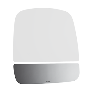 Burco Mirror Exterior Mirror Glass, Redi Cuts®, Towing Mirror, Non-Heated, Without Turn Signal Indicator, Convex Surface, Single – 5306