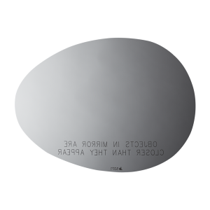 Burco Mirror Exterior Mirror Glass, Redi Cuts®, Standard Mirror, Non-Heated, Without Turn Signal Indicator, Convex Surface, Single – 5371