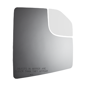 Burco Mirror Exterior Mirror Glass, Redi Cuts®, Towing Mirror, Non-Heated, Without Turn Signal Indicator, Convex Surface, Single – 5610