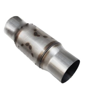 Black Widow Exhaust Muffler, Widowmaker, 10 Inch Length X 5 Inch Diameter, Round, 409 Stainless Steel Case, Single 4 Inch Center Inlet – BW0013-4