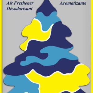 Car Freshner Air Freshener, Little Trees ®, Pina Colada Scent, Yellow/ Blue/ Light Blue, Hangable – U1P-10967