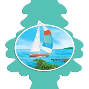 Car Freshner Air Freshener, Little Trees ®, Pine Tree Design, Bayside Breeze Scent, Hangable – U1P-17121
